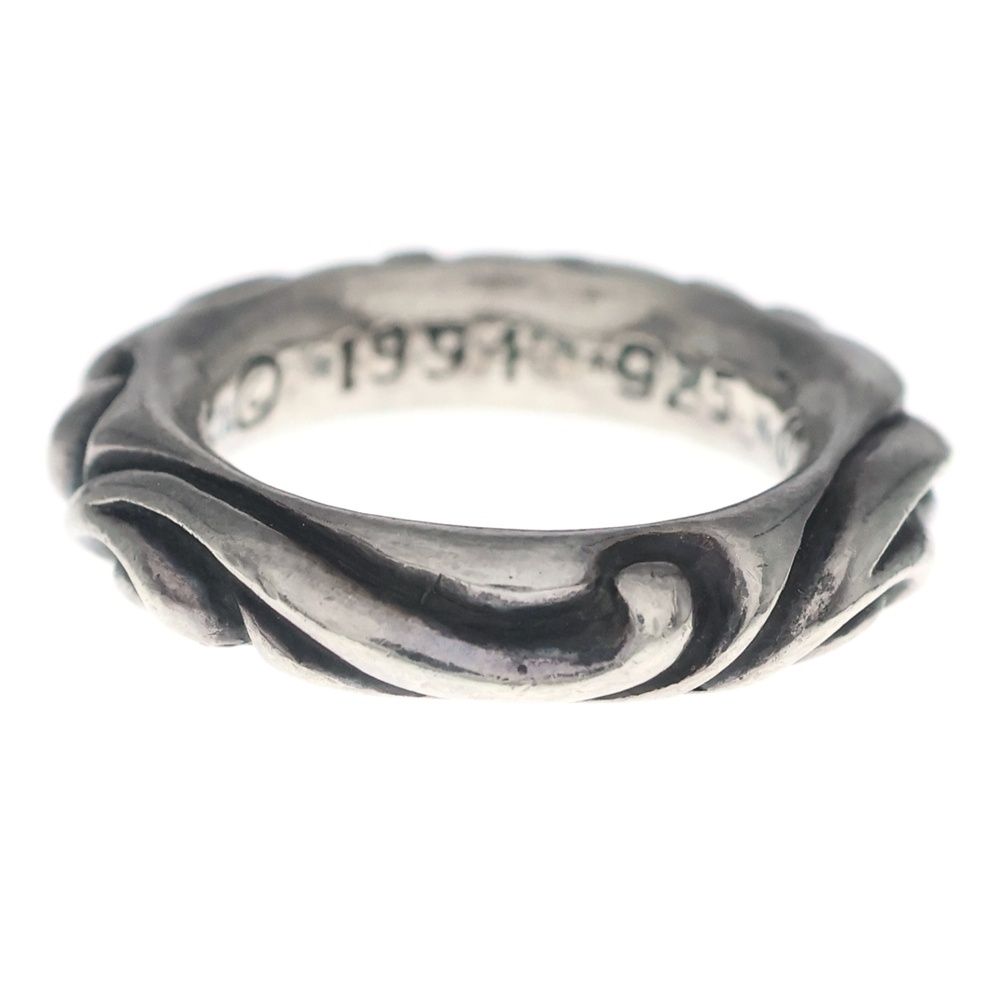 Chrome Hearts Scrl Band Scroll Ring Silver