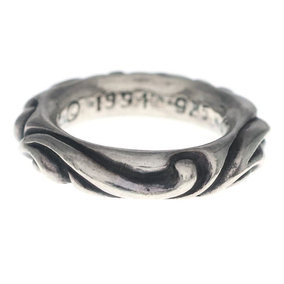 Chrome Hearts Scrl Band Scroll Ring Silver