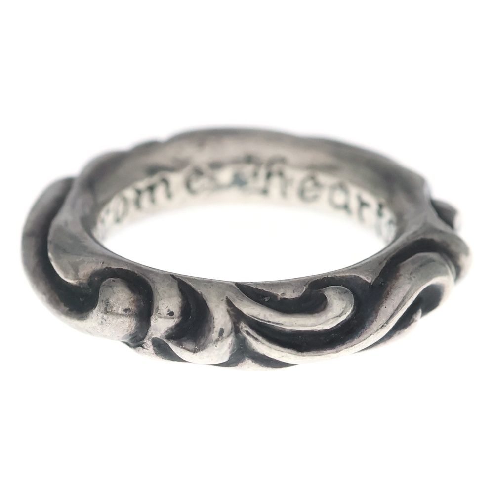 Chrome Hearts Scrl Band Scroll Ring Silver — view 2