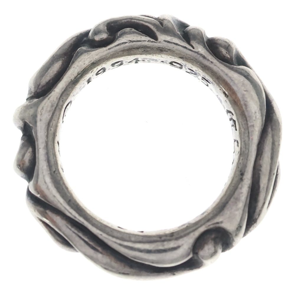 Chrome Hearts Scrl Band Scroll Ring Silver