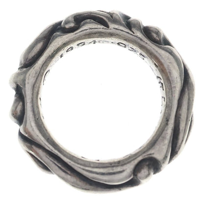 Chrome Hearts Scrl Band Scroll Ring Silver