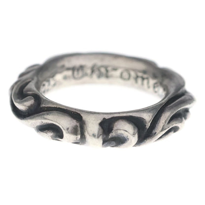 Chrome Hearts Scrl Band Scroll Ring Silver — view 3