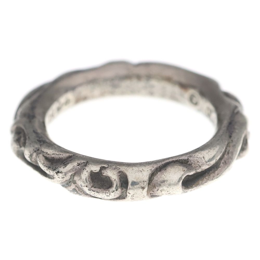 Chrome Hearts Scrl Band Scroll Ring Silver — view 2