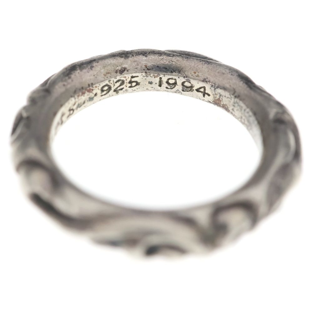 Chrome Hearts Scrl Band Scroll Ring Silver — view 5
