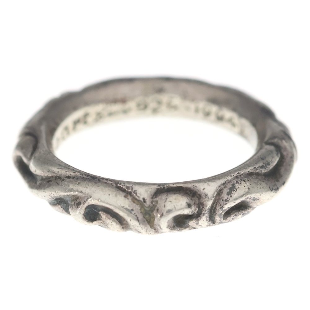 Chrome Hearts Scrl Band Scroll Ring Silver — view 3