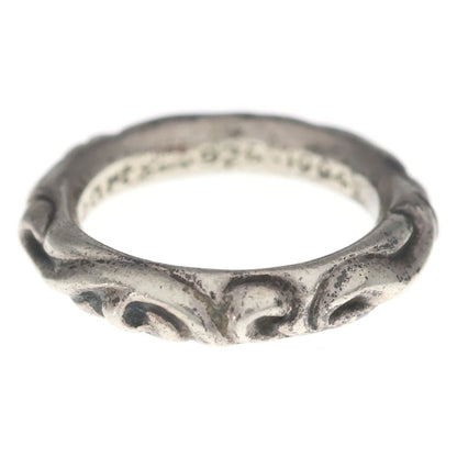 Chrome Hearts Scrl Band Scroll Ring Silver — view 3