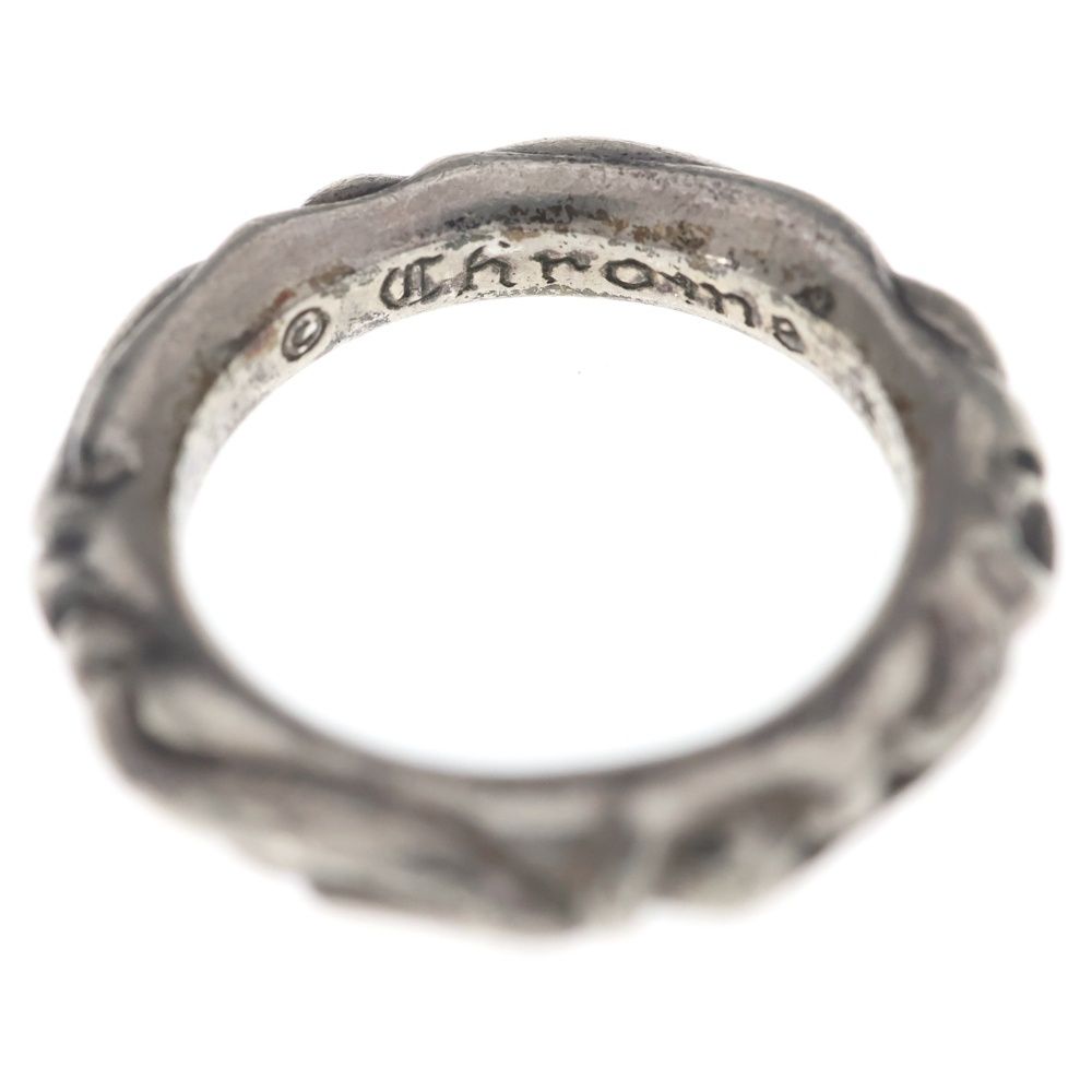 Chrome Hearts Scrl Band Scroll Ring Silver — view 4