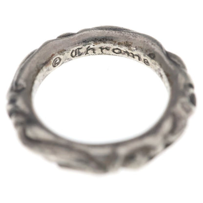 Chrome Hearts Scrl Band Scroll Ring Silver — view 4