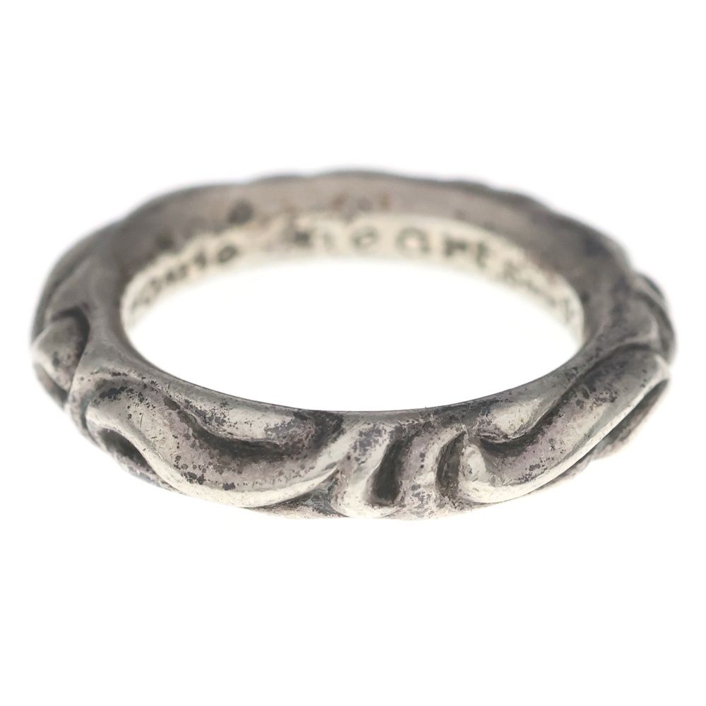 Chrome Hearts Scrl Band Scroll Ring Silver