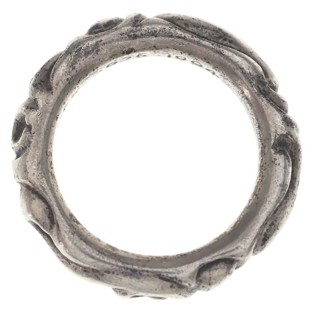 Chrome Hearts Scrl Band Scroll Ring Silver — view 6