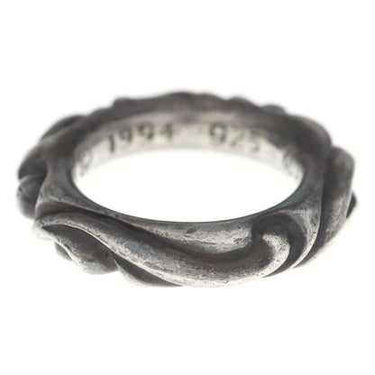 Chrome Hearts Scrl Band Scroll Ring Silver