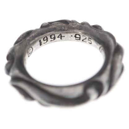 Chrome Hearts Scrl Band Scroll Ring Silver — view 5