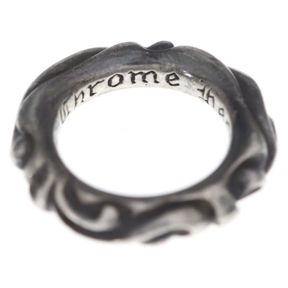 Chrome Hearts Scrl Band Scroll Ring Silver — view 4