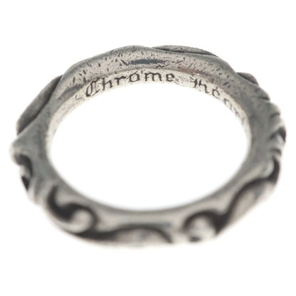 Chrome Hearts Scrl Band Scroll Ring Silver — view 4