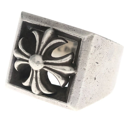 Chrome Hearts Letter Block CH Plus Ring Silver