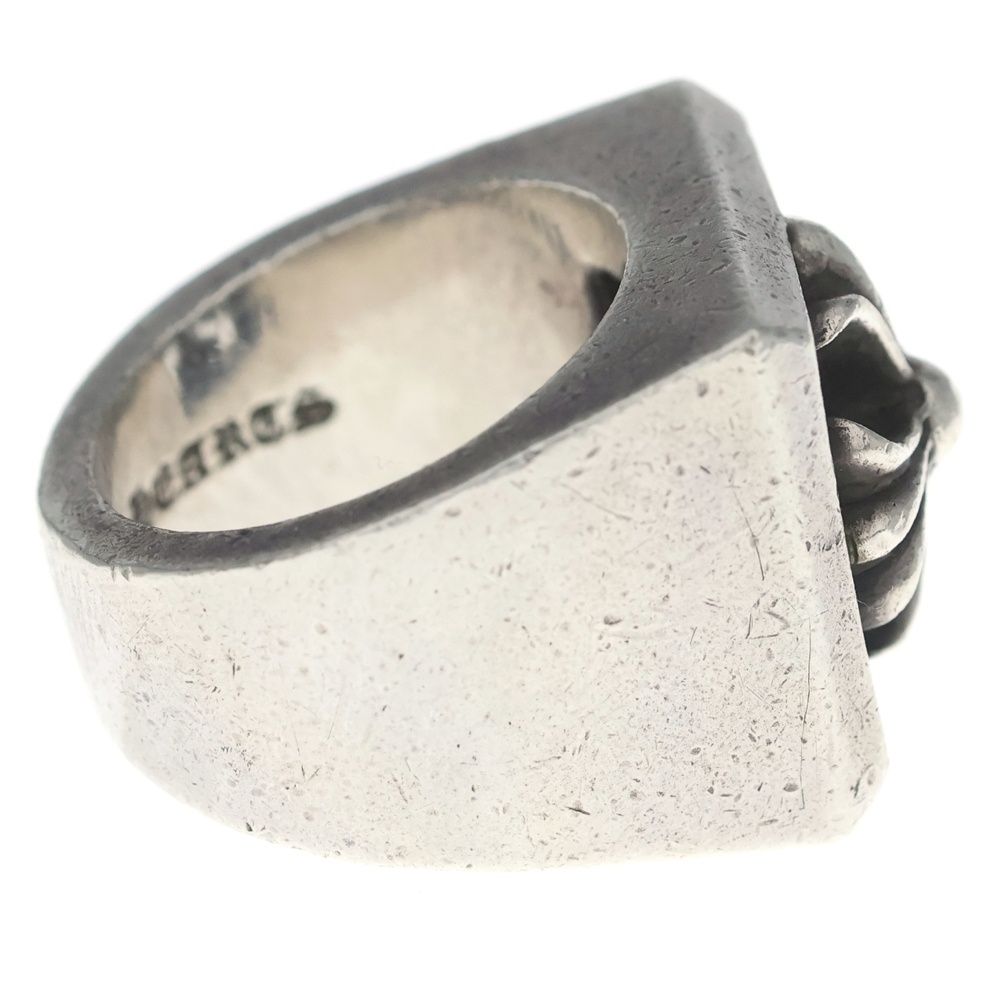 Chrome Hearts Letter Block CH Plus Ring Silver — view 3