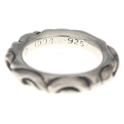 Chrome Hearts Scrl Band Scroll Ring Silver
