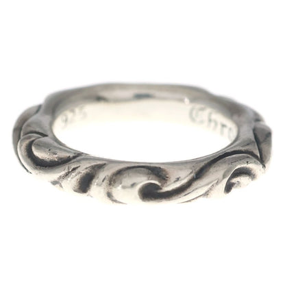 Chrome Hearts Scrl Band Scroll Ring Silver