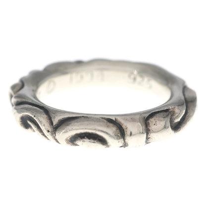 Chrome Hearts Scrl Band Scroll Ring Silver — view 3