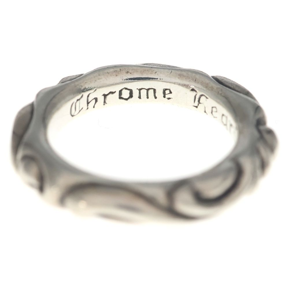 Chrome Hearts Scrl Band Scroll Ring Silver — view 4