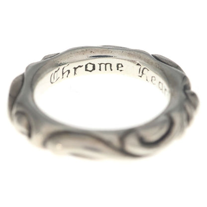 Chrome Hearts Scrl Band Scroll Ring Silver — view 4