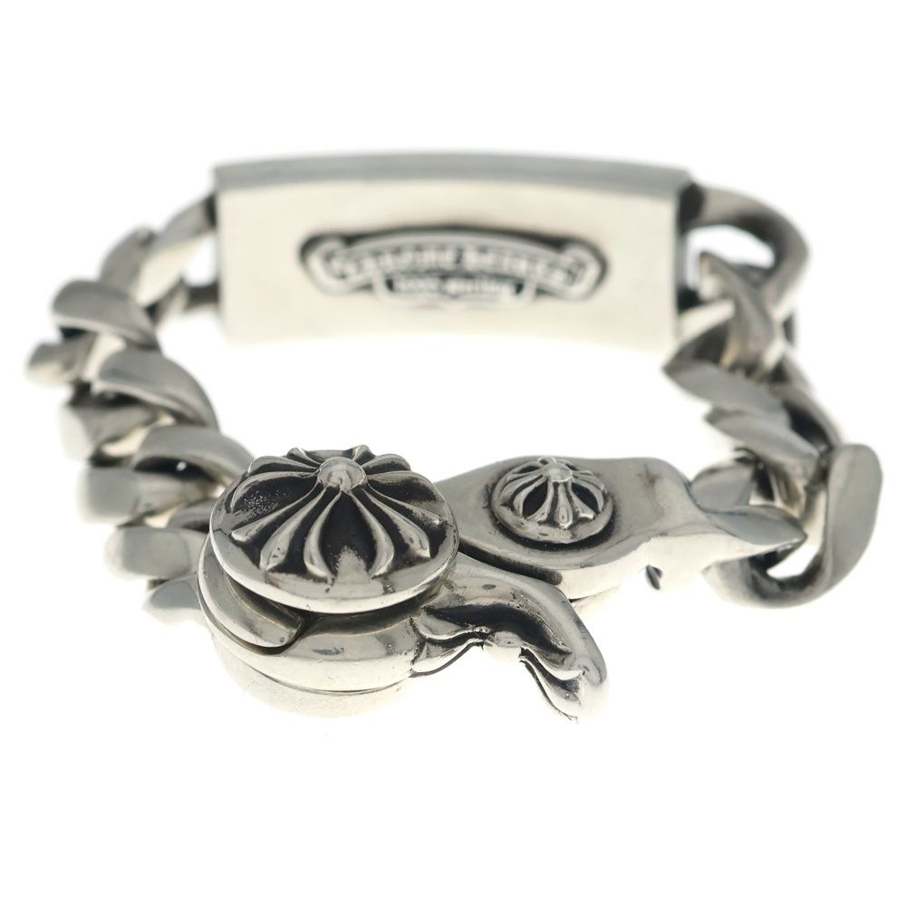 Chrome Hearts ID Dagger Clp ID Classic Link Clip Bracelet Silver — view 2