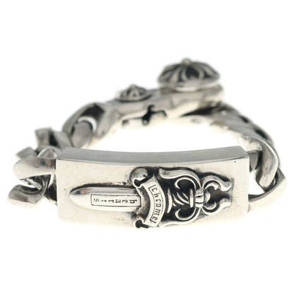 Chrome Hearts ID Dagger Clp ID Classic Link Clip Bracelet Silver — view 4