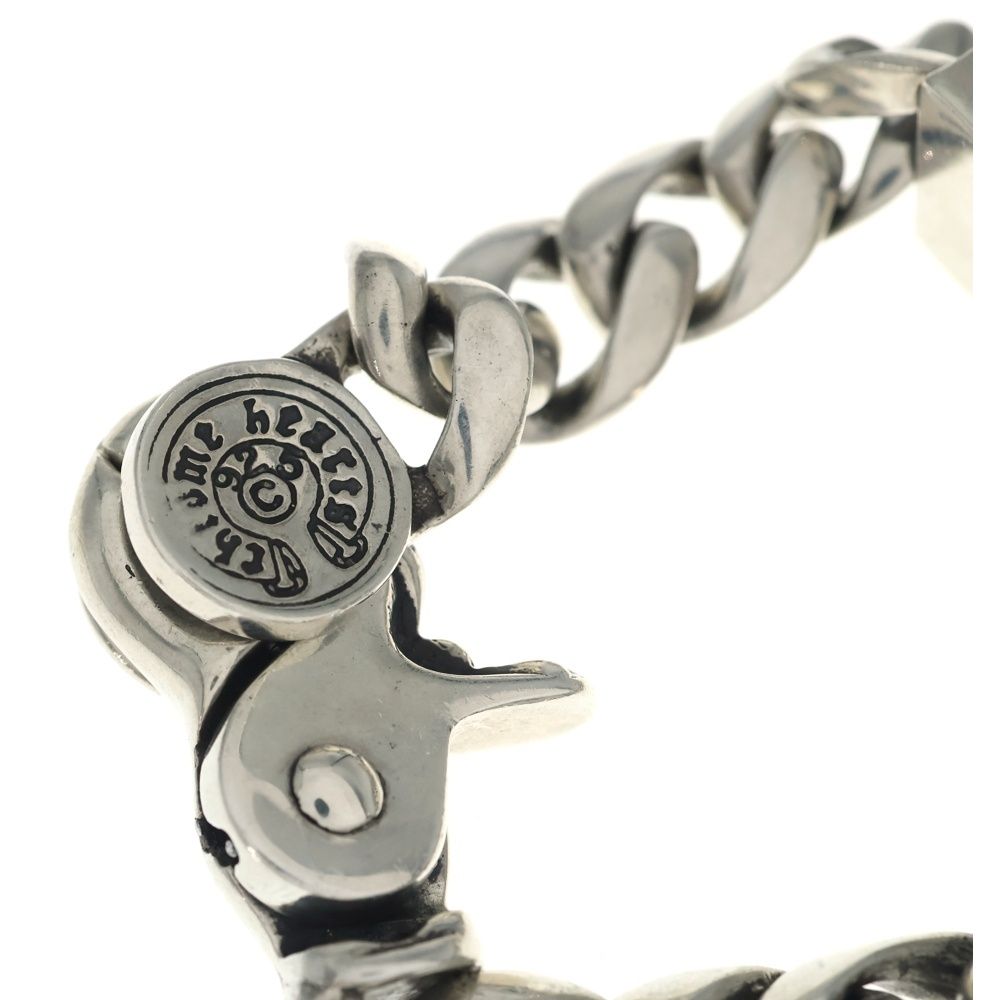 Chrome Hearts ID Dagger Clp ID Classic Link Clip Bracelet Silver — view 6