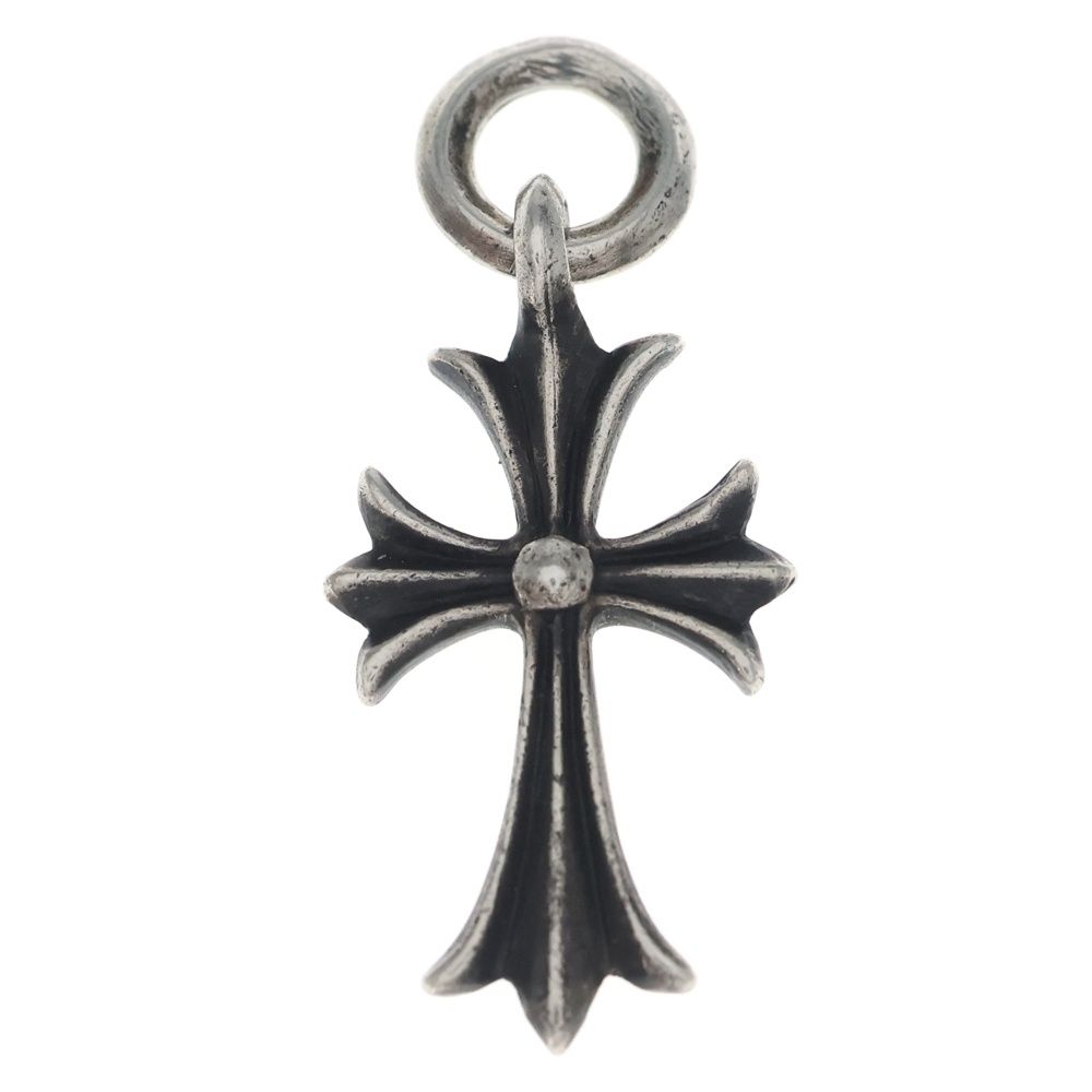 Chrome Hearts Tiny CH Cross Charm Necklace Top Silver