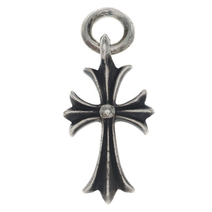 Chrome Hearts Tiny CH Cross Charm Necklace Top Silver