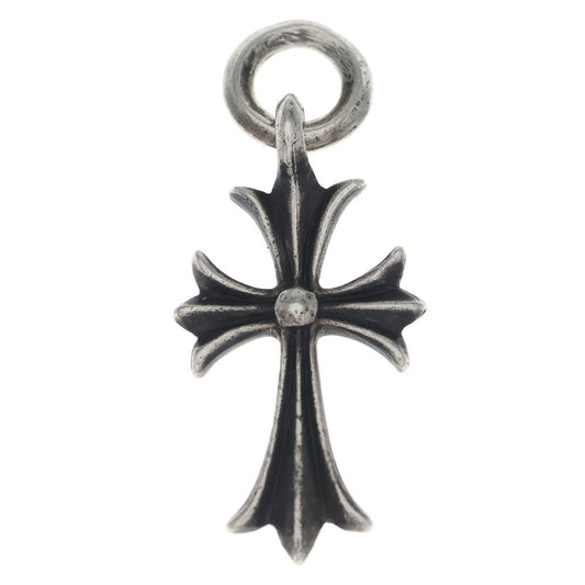 Chrome Hearts Tiny CH Cross Charm Necklace Top Silver