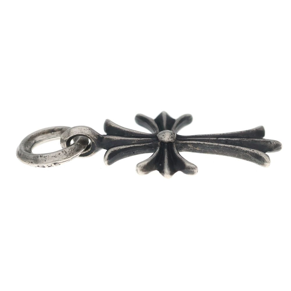 Chrome Hearts Tiny CH Cross Charm Necklace Top Silver — view 3
