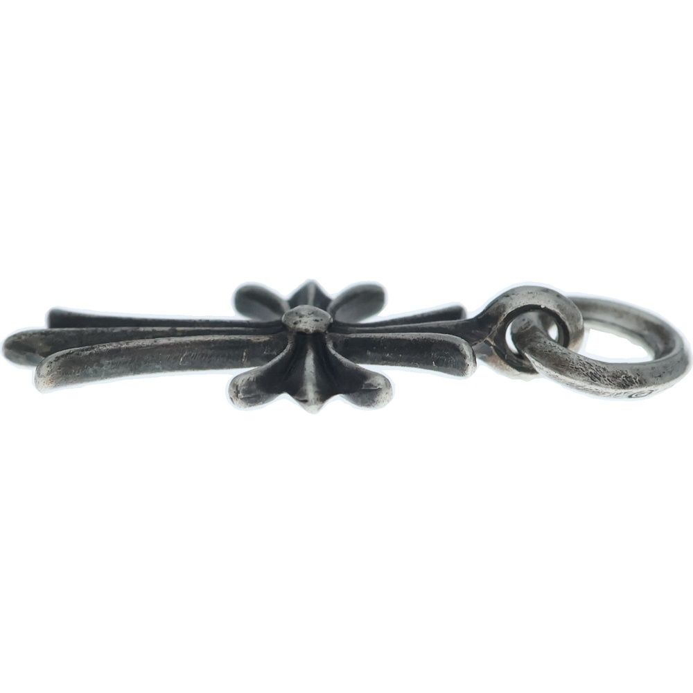 Chrome Hearts Tiny CH Cross Charm Necklace Top Silver — view 4