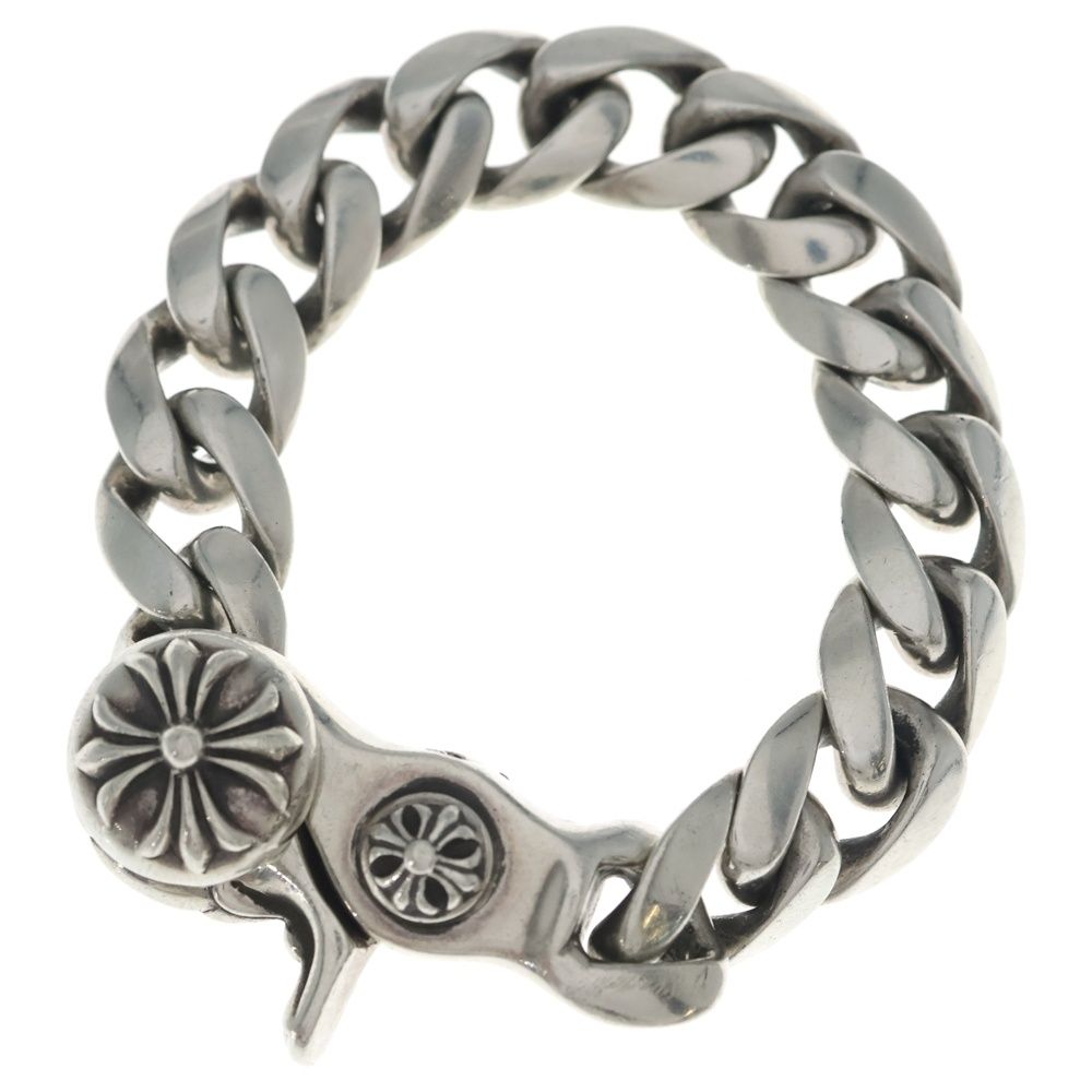 Chrome Hearts Clsc Chn Lnk Classic Link Clip Bracelet 13 Links Silver