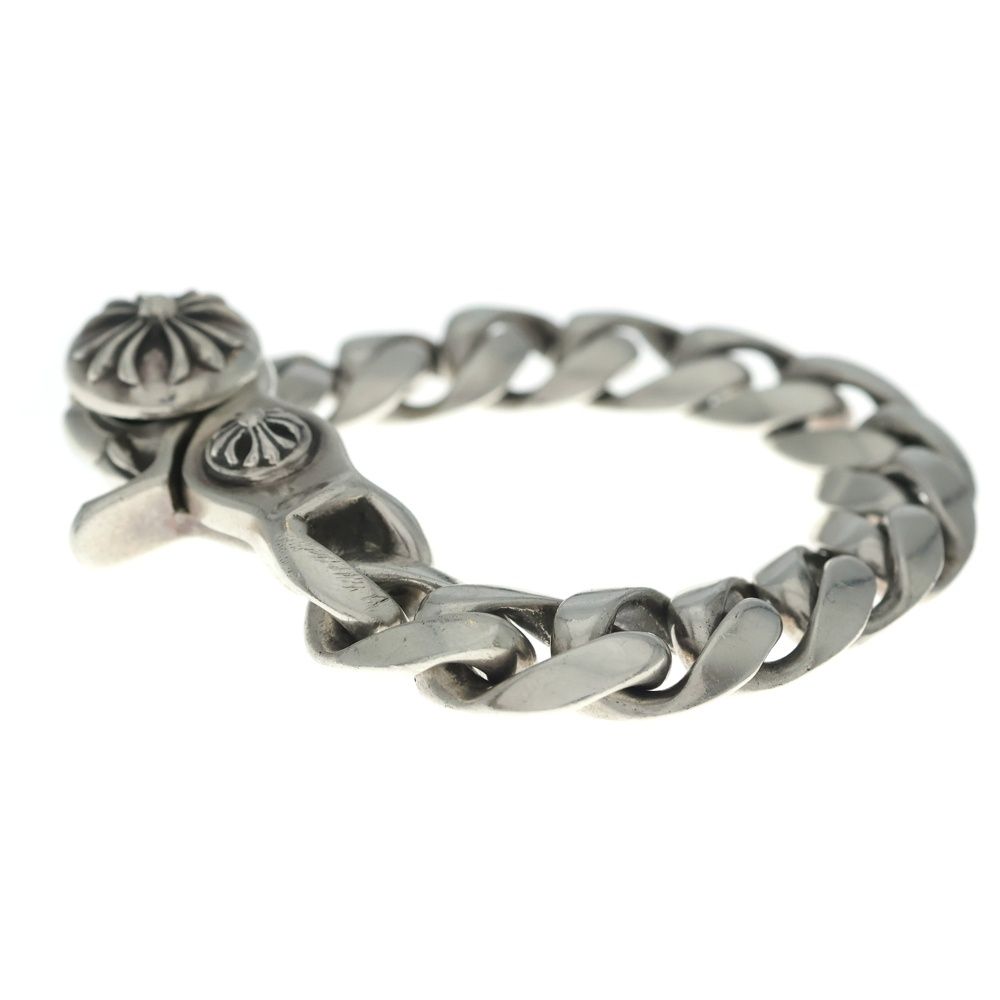 Chrome Hearts Clsc Chn Lnk Classic Link Clip Bracelet 13 Links Silver — view 4
