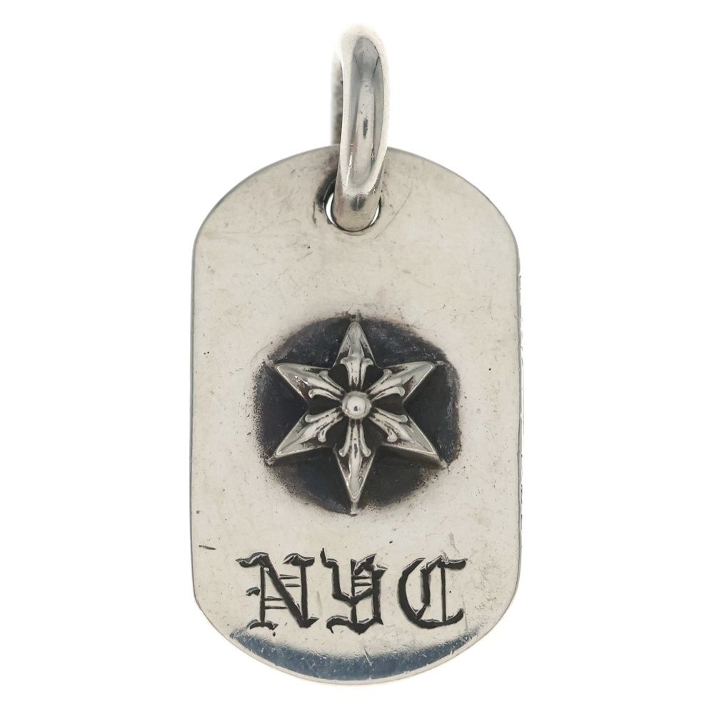 Chrome Hearts Raised Star Dogtag Dog Tag Nyc Limited Necklace Top Silver