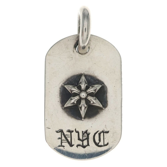 Chrome Hearts Raised Star Dogtag Dog Tag Nyc Limited Necklace Top Silver