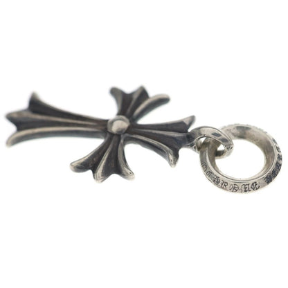 Chrome Hearts Tiny CH Cross Charm Necklace Top Silver — view 5