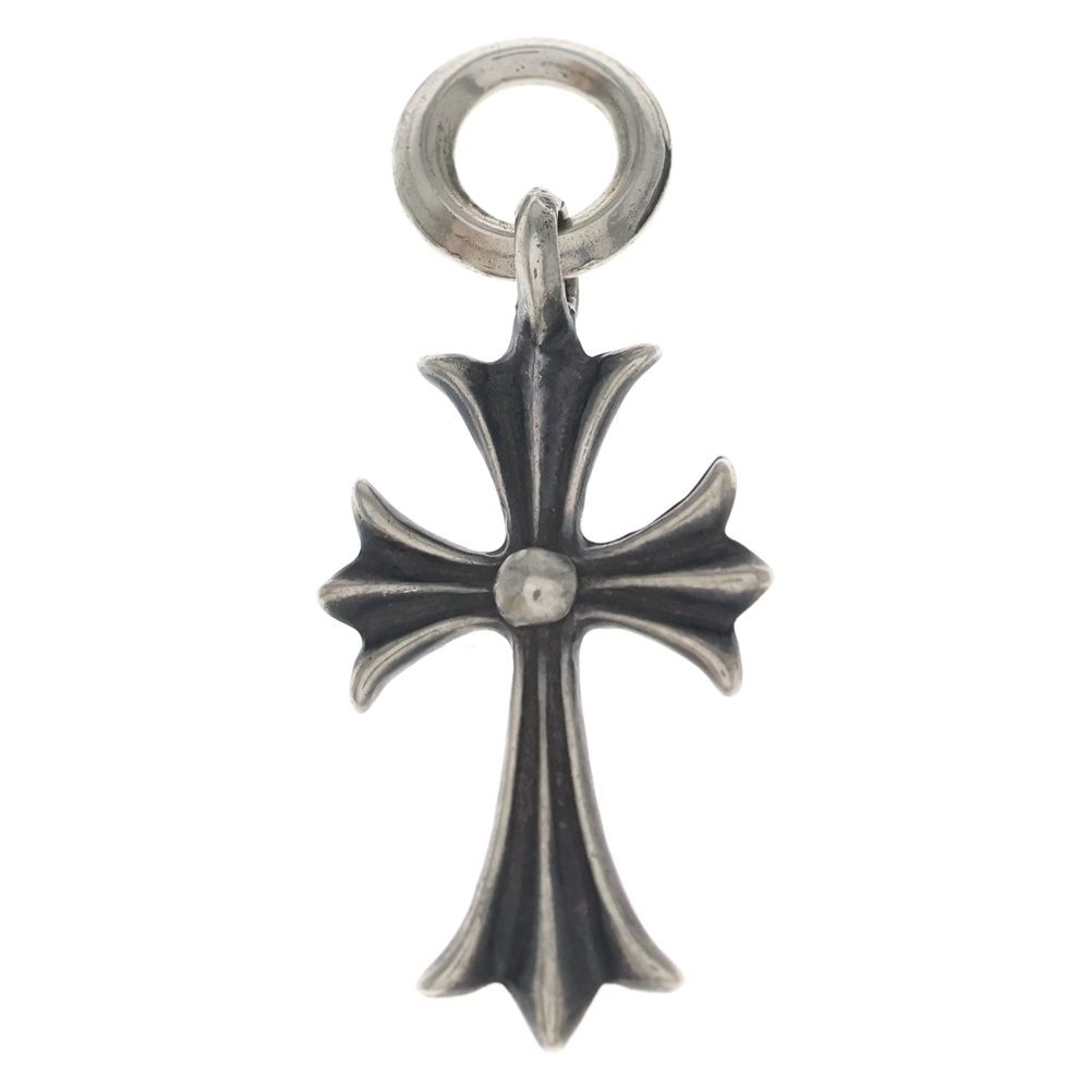 Chrome Hearts Tiny CH Cross Charm Necklace Top Silver