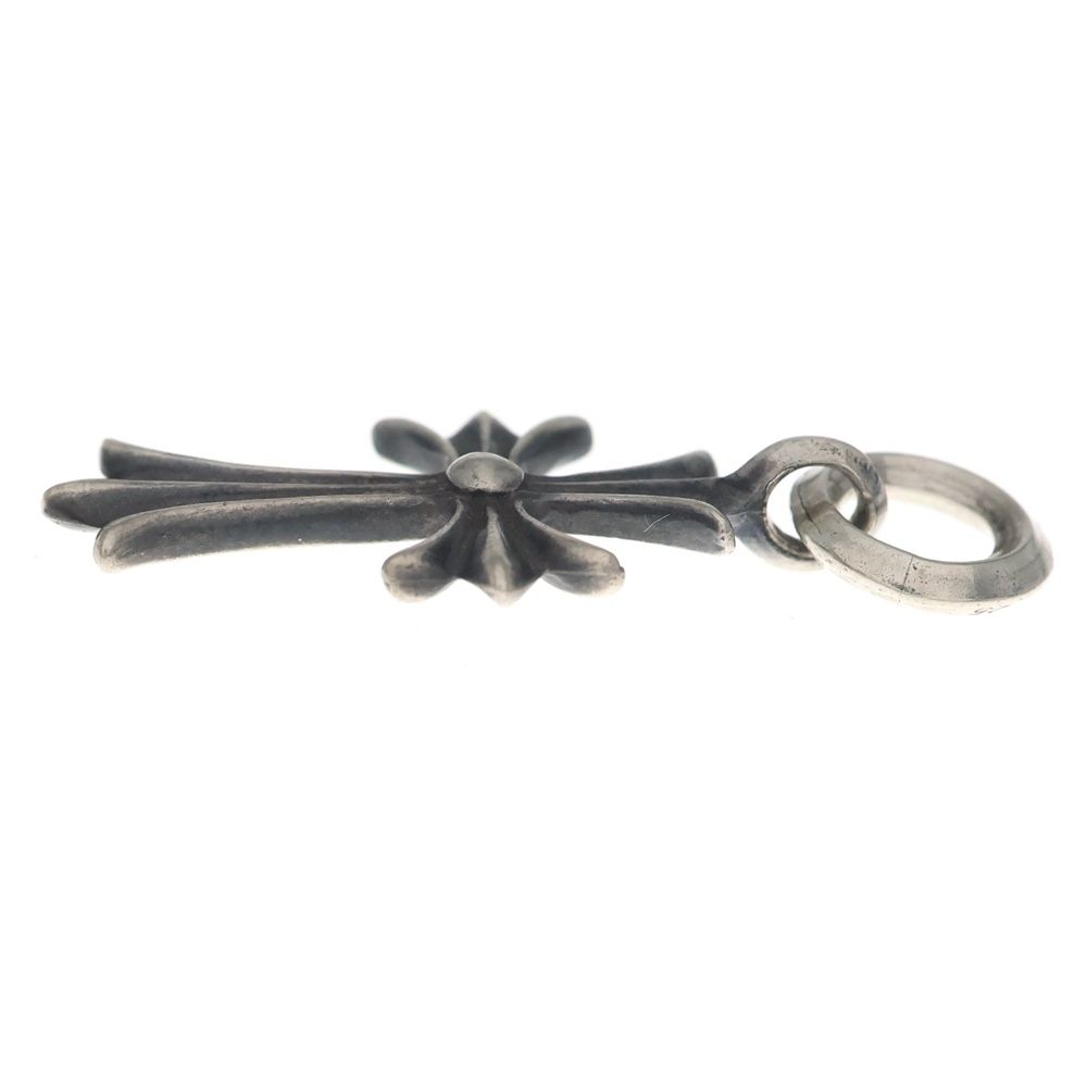 Chrome Hearts Tiny CH Cross Charm Necklace Top Silver — view 4