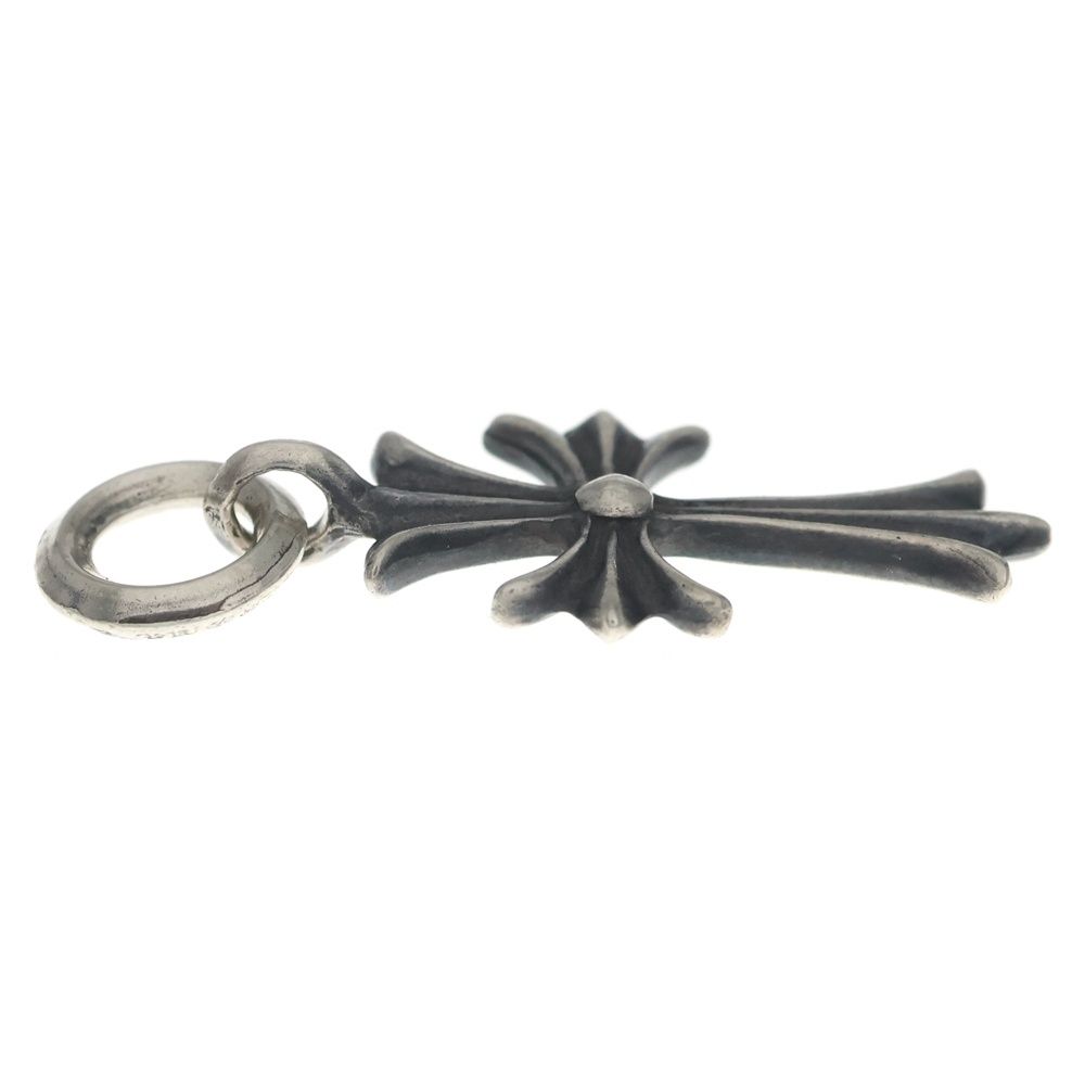 Chrome Hearts Tiny CH Cross Charm Necklace Top Silver — view 3