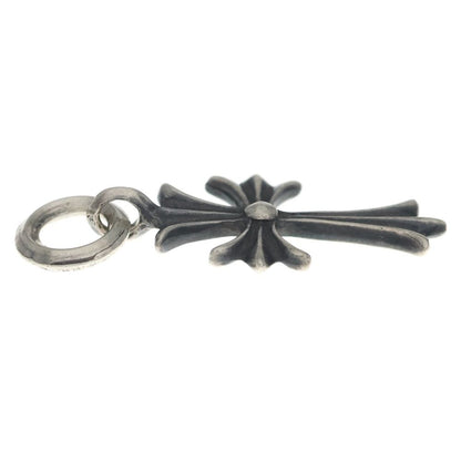 Chrome Hearts Tiny CH Cross Charm Necklace Top Silver — view 3