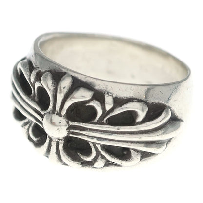 Chrome Hearts Flrl Crs Floral Cross Silver Ring