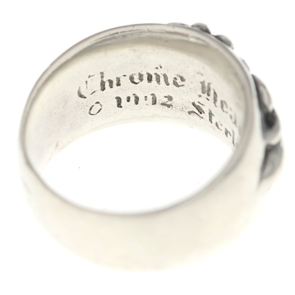 Chrome Hearts Flrl Crs Floral Cross Silver Ring — view 5