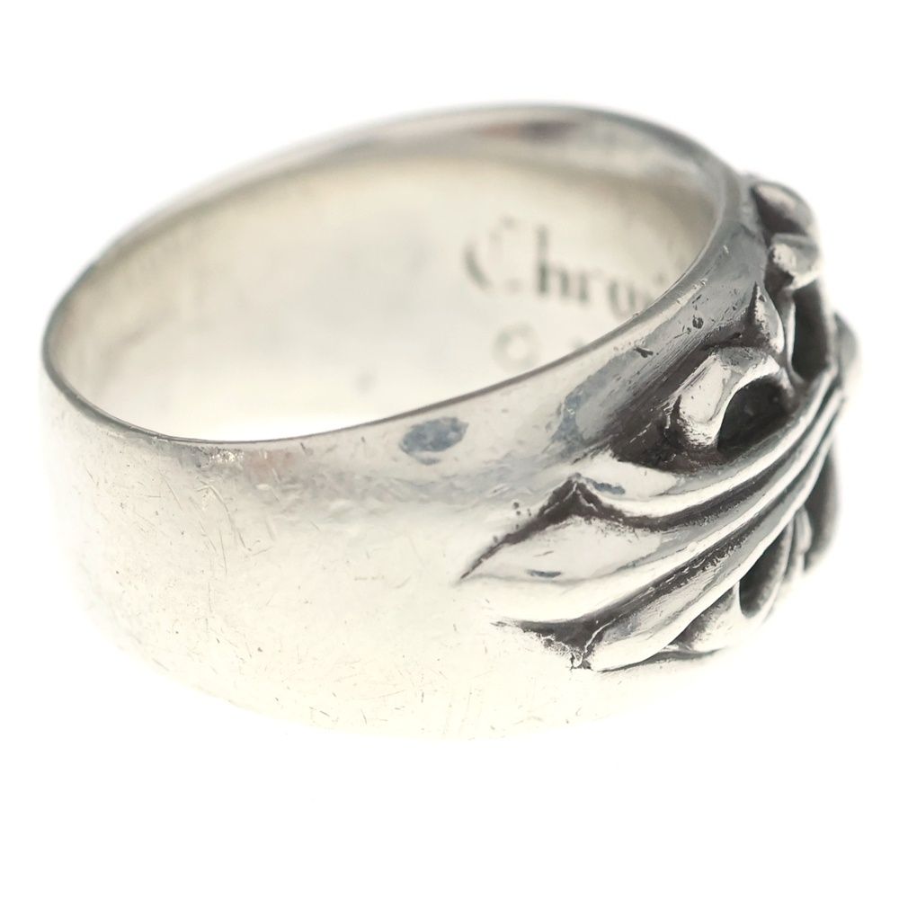 Chrome Hearts Flrl Crs Floral Cross Silver Ring — view 3