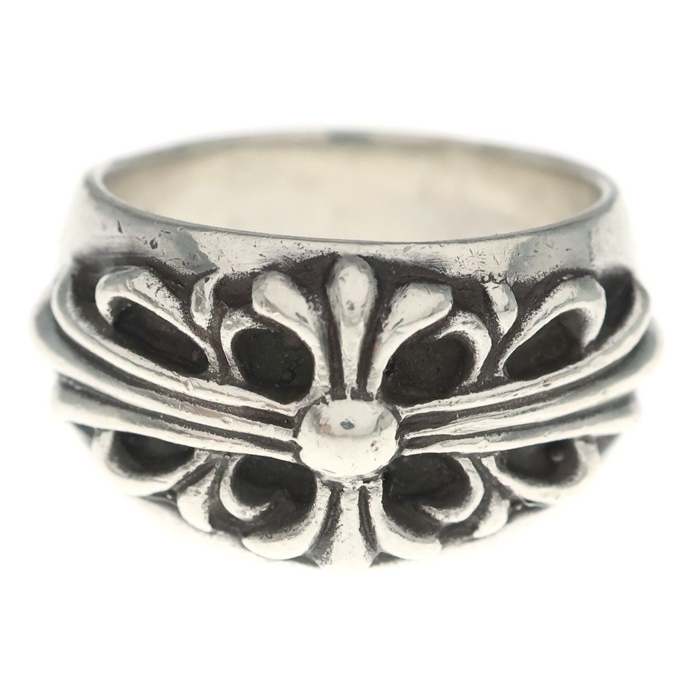 Chrome Hearts Flrl Crs Floral Cross Silver Ring — view 4