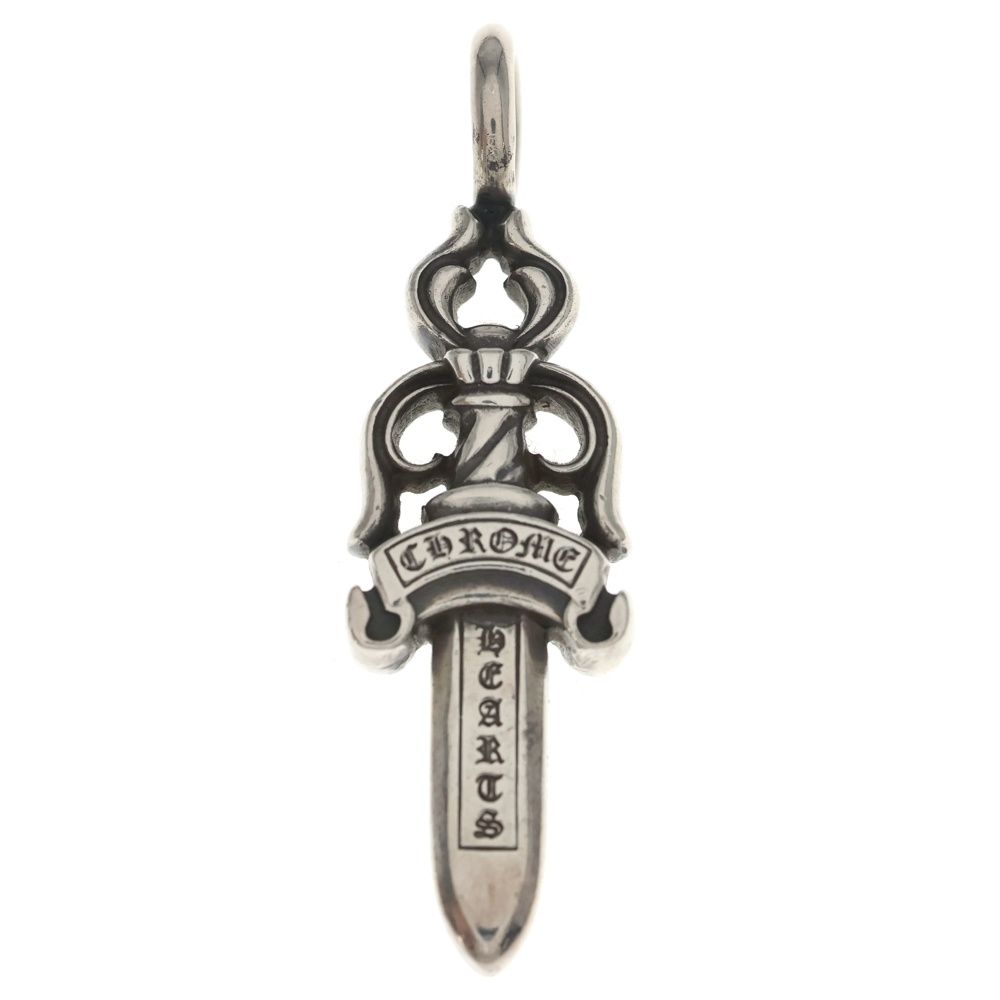 Chrome Hearts Double Dagger Daga Pendant Top Silver — view 2