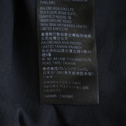 Balenciaga Offshore Vintage Wash Crew Neck Top Short Sleeve T-Shirt Black — view 8