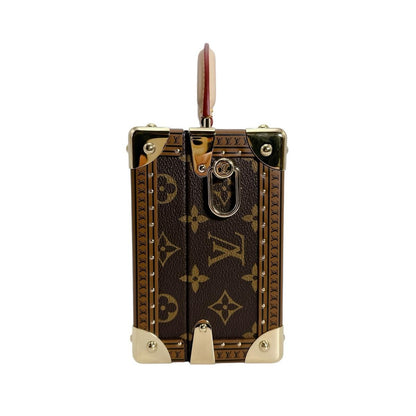 Louis Vuitton Monogram 2-Way Bag Petite Valise Handbag Brown — view 4