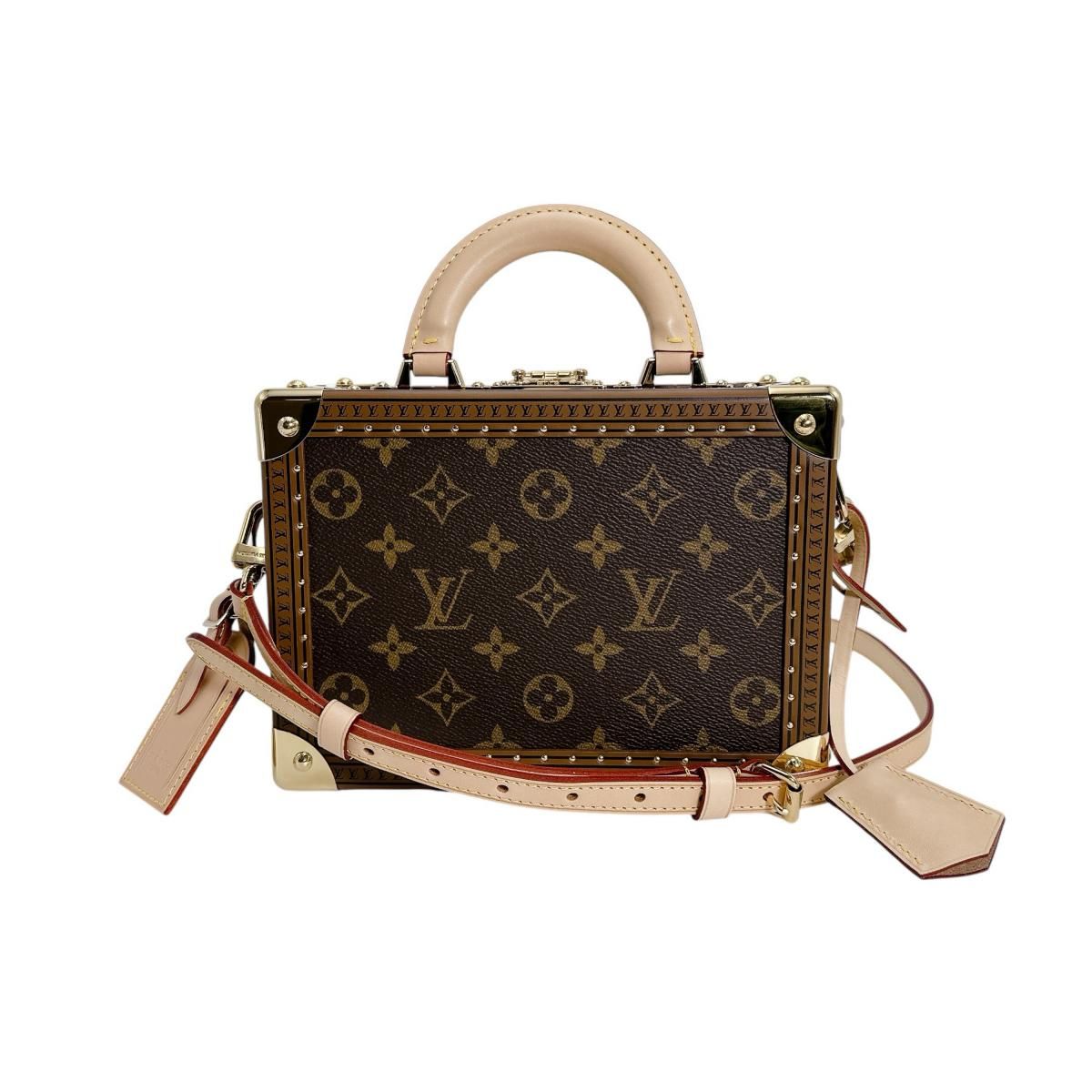 Louis Vuitton Monogram 2-Way Bag Petite Valise Handbag Brown — view 2